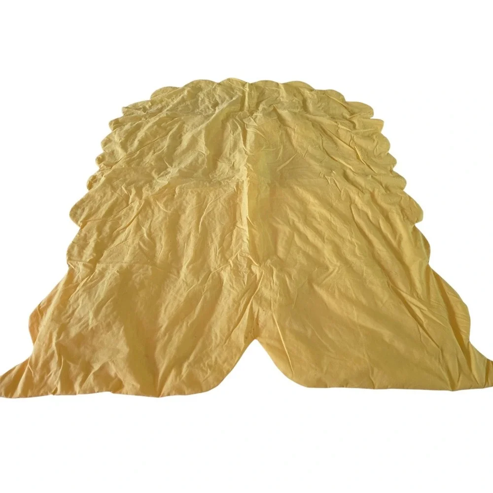 Vintage Lion Baby Quilt Stitched Handmade Throw Yellow Wall Art 39x48